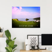 Eiland Skye, Schotland, prachtig poster (Thuiskantoor)