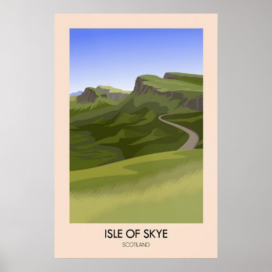 Eiland Skye Schotland Reisposter Poster (Voorkant)