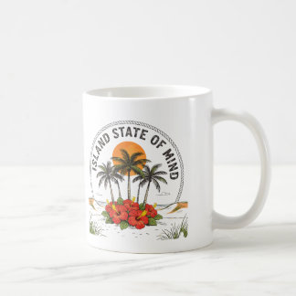 Eiland Staat van Geest Vintage Tropische HibiscusI Koffiemok