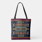 Eiland Tribale Whimsy Tote Tas (Achterkant)