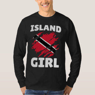 Eiland Trini Meisje Tobago Trinidad Trinidadiaans  T-shirt