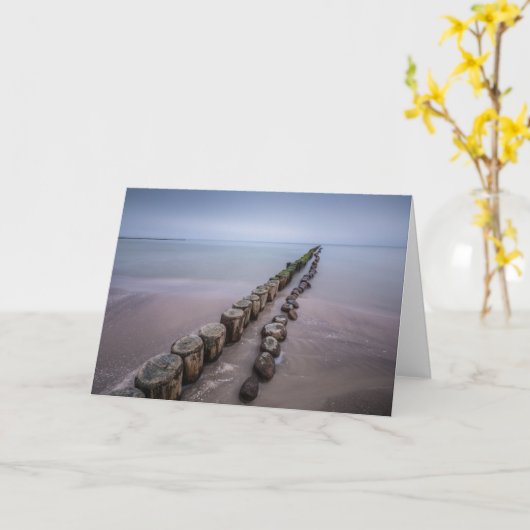 eiland Usedom Germany Card Kaart (Gele Bloem)