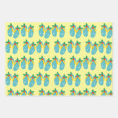 Eiland vakantie inpakvellen, mat 19" x 29" inpakpapier vel (Voorkant 3)