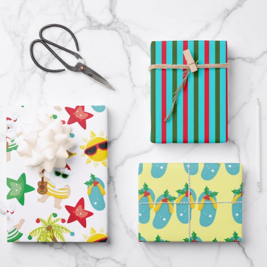 Eiland vakantie inpakvellen, mat 19" x 29" inpakpapier vel (Voorkant)