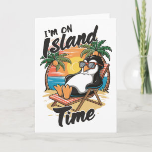 Eiland Vakantie Tropisch Reizen Relax Tijd Pinguïn Kaart