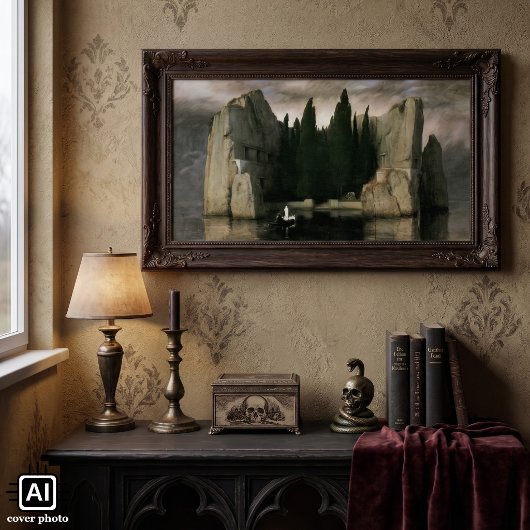 Eiland van de Doden van Arnold Bocklin, Symbolisme Poster