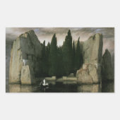 Eiland van de Doden van Arnold Bocklin, Symbolisme Rechthoekige Sticker (Voorkant)