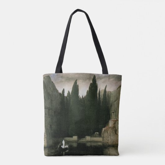 Eiland van de Doden van Arnold Bocklin, Symbolisme Tote Bag (Achterkant)