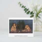 Eiland van de dood door Arnold Bocklin Briefkaart (Staand voorkant)