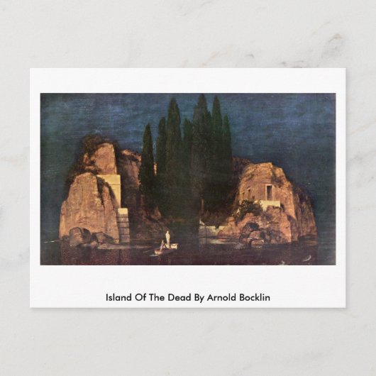 Eiland van de dood door Arnold Bocklin Briefkaart (Voorkant)