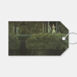 Eiland van de Liefde (door Konstantin Somov) Cadeaulabel