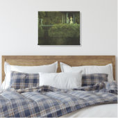 Eiland van de Liefde (door Konstantin Somov) Canvas Afdruk (Insitu (Slaapkamer))