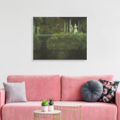Eiland van de Liefde (door Konstantin Somov) Canvas Afdruk (Insitu (Woonkamer))