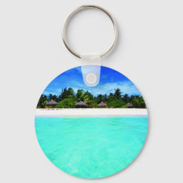 eiland van het zee sleutelhanger