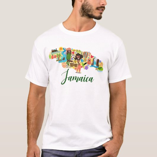 Eiland van Jamaica T-shirt (Voorkant)