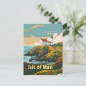 Eiland van Man kunst Briefkaart (Staand voorkant)