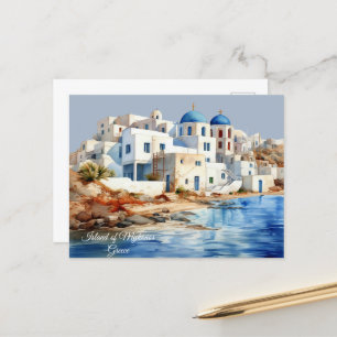 Eiland van Mykonos, Griekenland Briefkaart