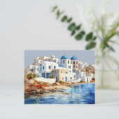 Eiland van Mykonos, Griekenland Briefkaart (Staand voorkant)