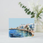 Eiland van Mykonos, Griekenland Briefkaart (Staand voorkant)