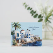 Eiland van Mykonos, Griekenland Briefkaart (Staand voorkant)