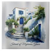 Eiland van Mykonos, Griekenland Tegeltje (Voorkant)
