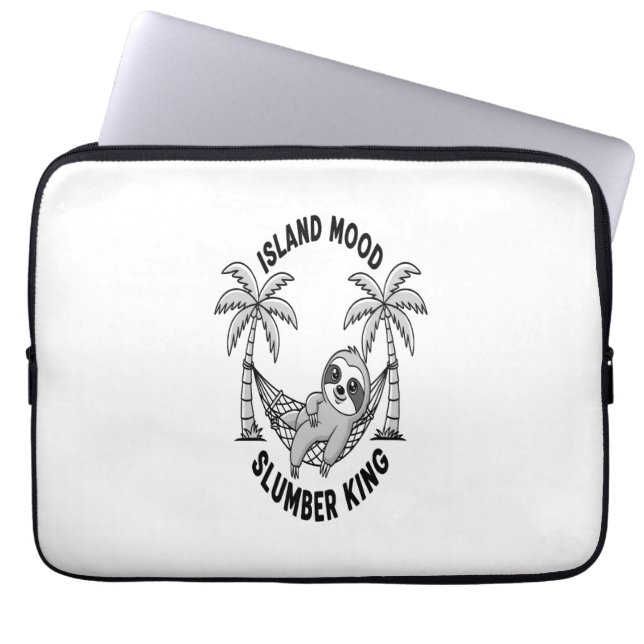 eiland van Sloth Laptop Sleeve (Voorkant)