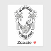 eiland van Sloth Sticker (Vel)