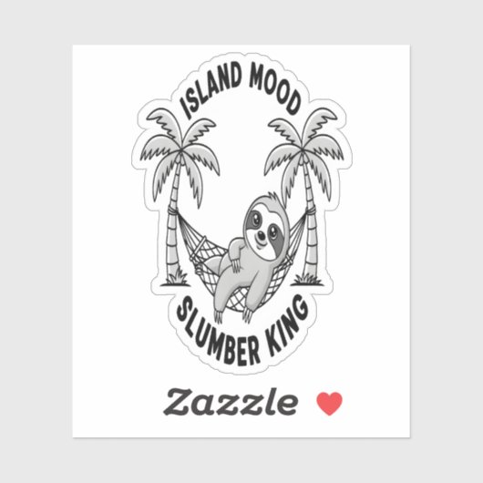 eiland van Sloth Sticker (Vel)