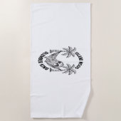 eiland van Sloth Strandlaken (Voorkant)