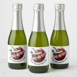 Eiland Vibes Coconut Sparkling Wijnetiket