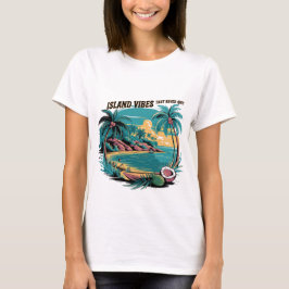 Eiland vibes die nooit stoppen t-shirt
