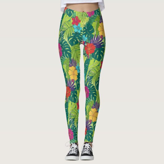 Eiland Vibes Print Leggings (Voorkant)