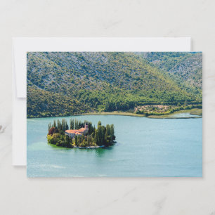 eiland Visovac in Krka NP - Kroatië Kaart