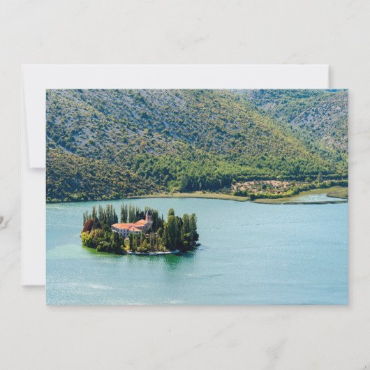 eiland Visovac in Krka NP - Kroatië Kaart (Voorkant)