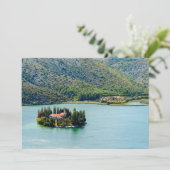 eiland Visovac in Krka NP - Kroatië Kaart (Staand voorkant)