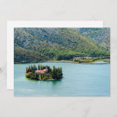 eiland Visovac in Krka NP - Kroatië Kaart (Voorkant / Achterkant)