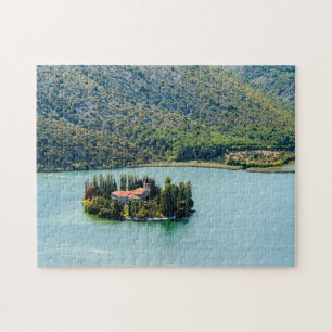 eiland Visovac in Krka NP - Kroatië Legpuzzel