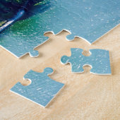 eiland Visovac in Krka NP - Kroatië Legpuzzel (Zijkant)