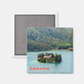 eiland Visovac in Krka NP - Kroatië Magneet (Voorkant / Achterkant)