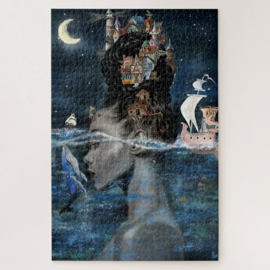 Eiland Vrouw Jigsaw Puzzel (Verticaal)