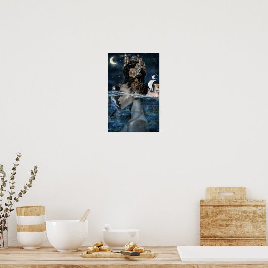 Eiland Vrouw Poster (Keuken)