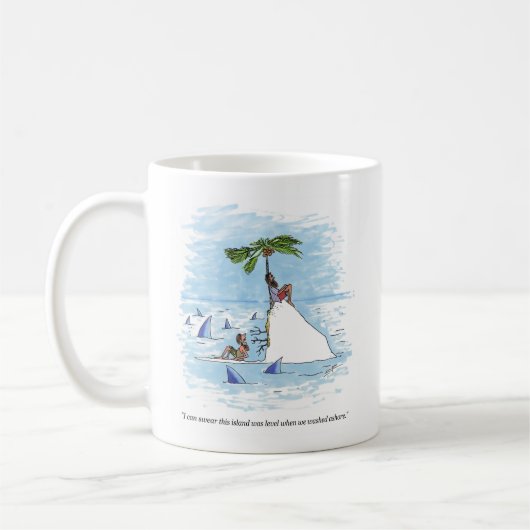Eiland was niveau koffie mok (Links)