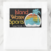 Eiland Watersport-Lake Worth, FL Rechthoekige Sticker (Tas)