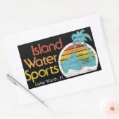 Eiland Watersport-Lake Worth, FL Rechthoekige Sticker (Envelop)