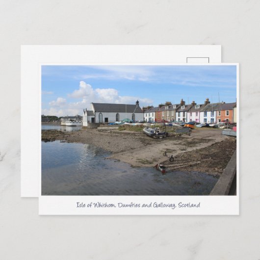 eiland Whithorn Harbour, Galloway, Schotland Briefkaart (Voorkant / Achterkant)