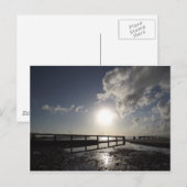 eiland Wight Beach Briefkaart (Voorkant / Achterkant)