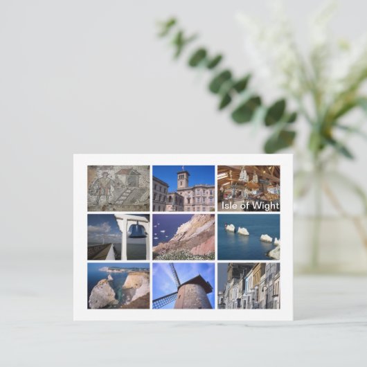 eiland Wight Briefkaart (Staand voorkant)