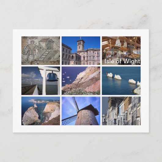 eiland Wight Briefkaart (Voorkant)