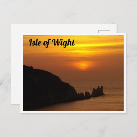 eiland Wight briefkaart (Voorkant / Achterkant)