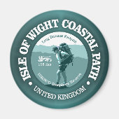 eiland Wight Coastal Path (T) Magneet (Voorkant)